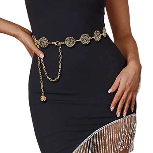 Reetan Damen Goldkette Gürtel Münze Taillenketten Bikini Strand Bauchkette Mode Körperzubehör Reetan Damen Goldkette Gürtel Münze Taillenketten Bikini Strand Bauchkette Mode Körperzubehör von REETAN