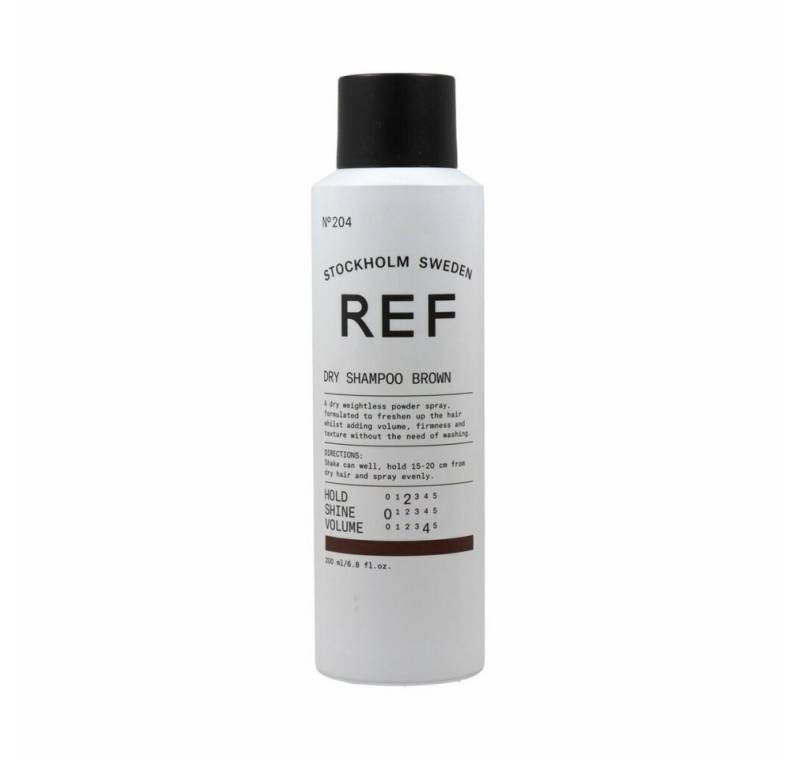 REF Haarshampoo Sampon uscat Brown No.204, Toate tipurile de par, 200ml von REF