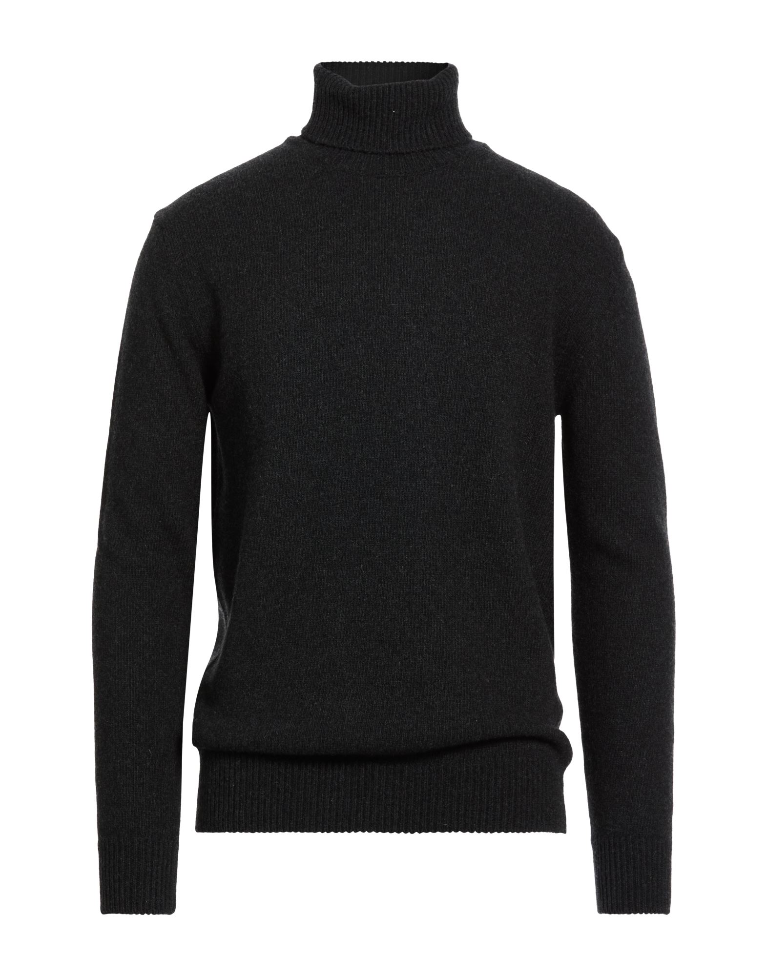 REFABRICS Rollkragenpullover Herren Schwarz von REFABRICS