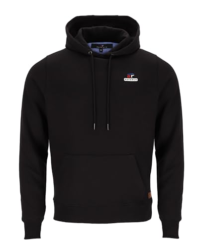 REFENCH Sweatshirts Hoodies für Herren – Langarm-Sweatshirt mit Tasche – Kapuzen-Sweatshirt aus Baumwolle für Herren - Black, XL von REFENCH