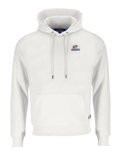 REFENCH Sweatshirts Hoodies für Herren – Langarm-Sweatshirt mit Tasche – Kapuzen-Sweatshirt aus Baumwolle für Herren - White, Large von REFENCH