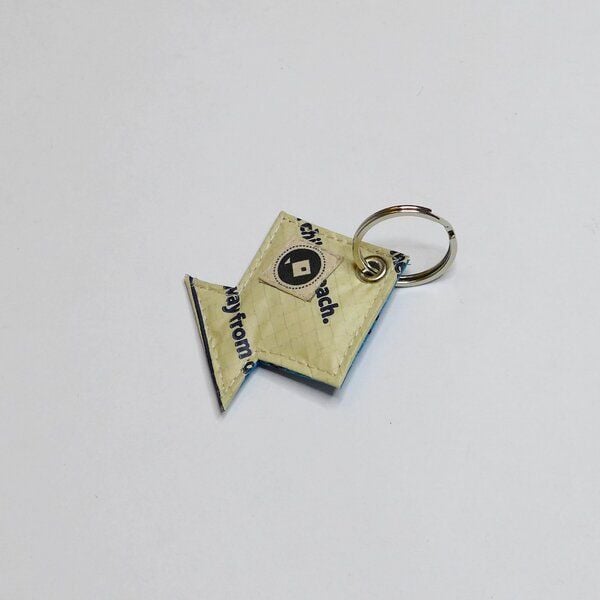 REFISHED fair fashion Schlüsselring 'KEY RING' - upcycelte Zementsäcke von REFISHED fair fashion