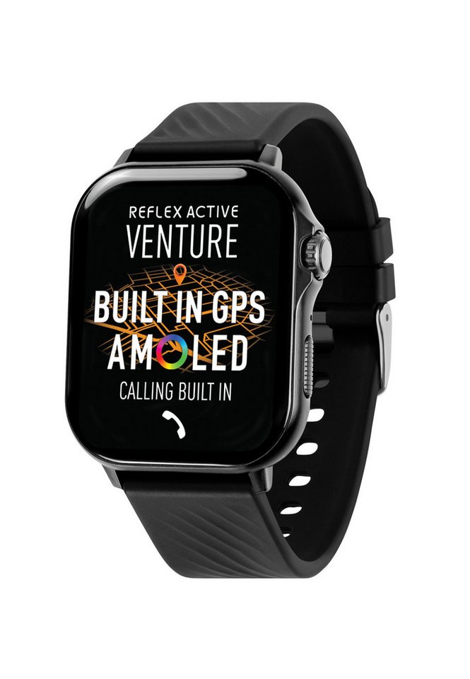 REFLEX ACTIVE Armband VENTURE 400 S XL AMOLED GPS Smartwatch mit Anruffunktion und (Set) von REFLEX ACTIVE