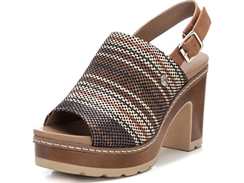 REFRESH Damen 170528 Sandale mit Absatz, Camel, 36 EU von REFRESH