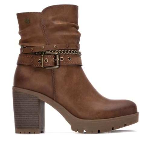 REFRESH - Freizeitstiefeletten Damen Kamel - Bequeme und vielseitige Schuhe - Casual Mode - Modell 17291701 (Größe 40) von REFRESH