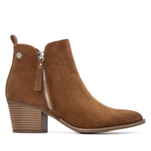 REFRESH - Freizeitstiefeletten Damen Kamel - Bequeme und vielseitige Schuhe - Casual Mode - Modell 17318001 (Größe 37) von REFRESH
