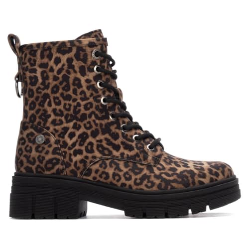 REFRESH - Freizeitstiefeletten Damen Leopard - Bequeme und vielseitige Schuhe - Casual Mode - Modell 17316602 (Größe 39) von REFRESH