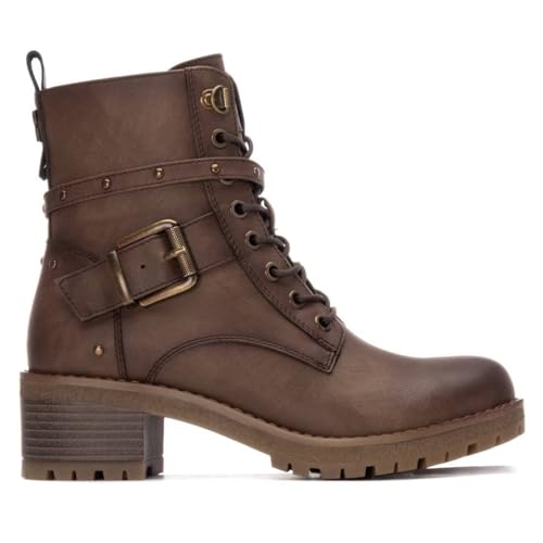 REFRESH - Freizeitstiefeletten Damen Taupe - Bequeme und vielseitige Schuhe - Casual Mode - Modell 17324702 (Größe 38) von REFRESH