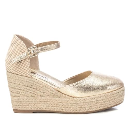 REFRESH - Keilsandalen Damen Gold - Bequeme und vielseitige Schuhe - Casual Mode - Modell 17195801 (Größe 41) von REFRESH