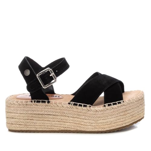 REFRESH - Sandalen Damen Schwarz - Bequeme und vielseitige Schuhe - Casual Mode - Modell 17079404 (Größe 40) von REFRESH