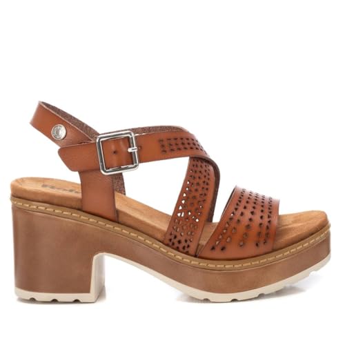 REFRESH - Sandalen Damen Kamel - Bequeme und vielseitige Schuhe - Casual Mode - Modell 17284702 (Größe 38) von REFRESH