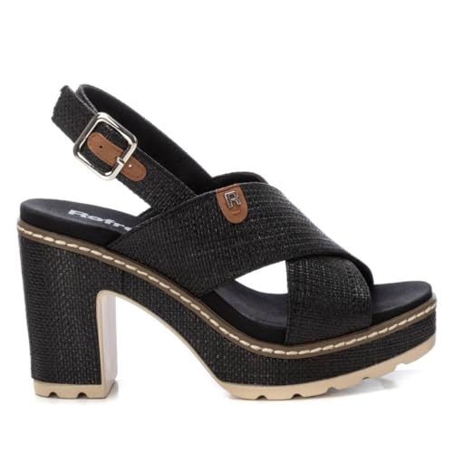REFRESH - Sandalen Damen Schwarz - Bequeme und vielseitige Schuhe - Casual Mode - Modell 17270704 (Größe 41) von REFRESH