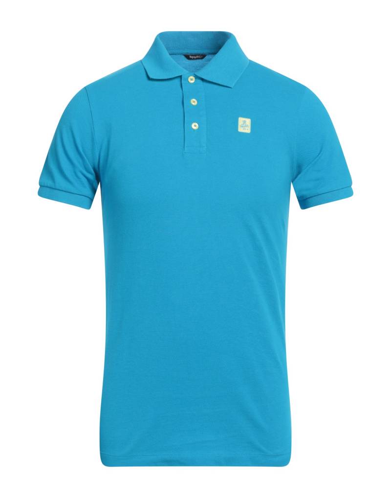 REFRIGIWEAR Poloshirt Herren Azurblau von REFRIGIWEAR