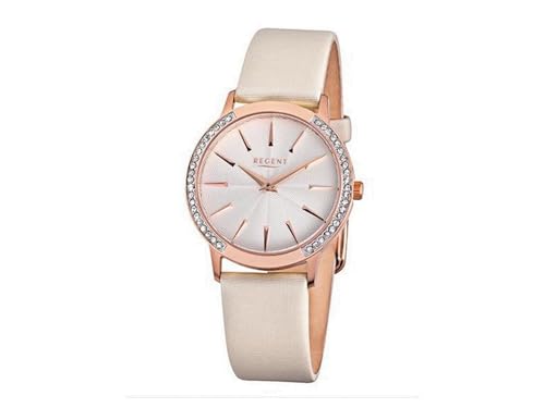 Damenarmbanduhr Regent mit Steinen besetzt von Regent