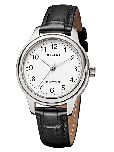 Regent Damen Analog Quarz Uhr mit Edelstahl Armband 12020012 von REGENT