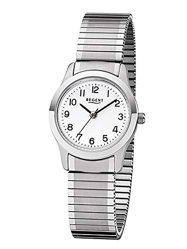 Regent Damen Analog Quarz Uhr mit Edelstahl Armband 12310161 von REGENT