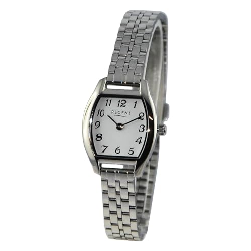 REGENT Damen Armbanduhr Analog Metallarmband Silber UR2251592 Analoguhr von REGENT