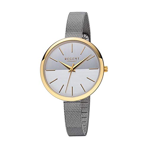 REGENT Damen-Armbanduhr Edelstahl IPG analog Quarz Edelstahlband F-1171 von REGENT