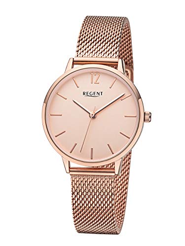 REGENT Damen-Armbanduhr analog Quarz Milanaiseband KH33607 von REGENT