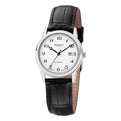 REGENT Damen Uhr GM-2114 Lederband Armbanduhr Lederarmband Analog schwarz URGM2114 Analoguhr von REGENT