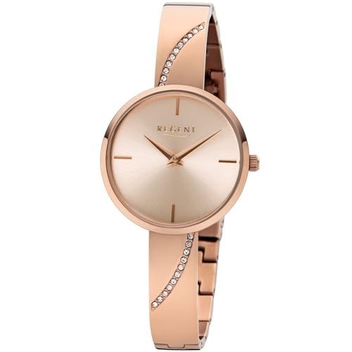 REGENT Damenarmbanduhr Edelstahl IPRG mit Edelstahlarmband IPRG BA-566 von REGENT