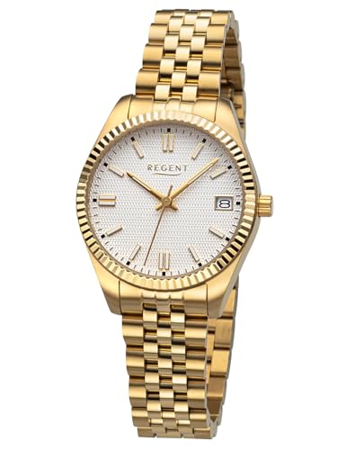 REGENT Damenuhr Goldfarben/Silberfarben BA-877 von REGENT