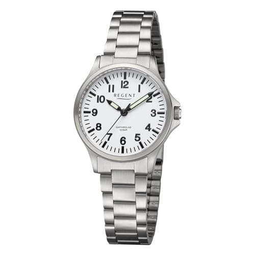REGENT Damenuhr Titan mit Gliederarmband 32 mm Analog 10 ATM Saphirglas 3287.90.99 REGENT Damenuhr Titan mit Gliederarmband 32 mm Analog 10 ATM Saphirglas 3287.90.99 von REGENT