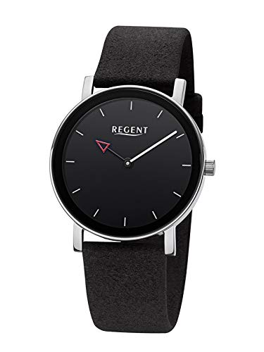 REGENT Fashion Damenuhr mit Textilband Schwarz 38 MM BA-630 von REGENT