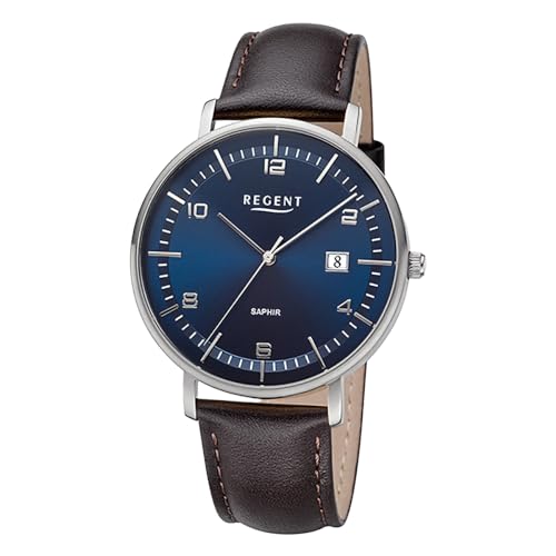REGENT Herren Armbanduhr Analog Lederarmband Dunkelbraun URF1515 Analoguhr REGENT Herren Armbanduhr Analog Lederarmband Dunkelbraun URF1515 Analoguhr von REGENT