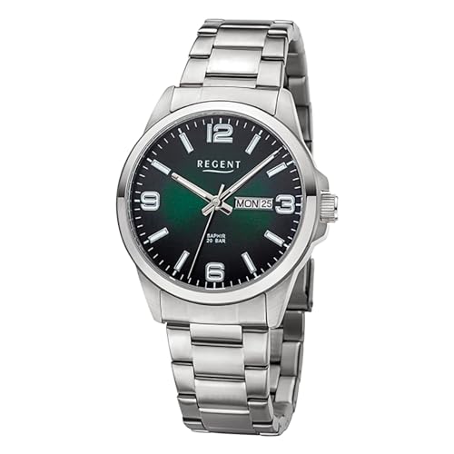 REGENT Herren Armbanduhr Analog Metallarmband Silber URF1529 Analoguhr REGENT Herren Armbanduhr Analog Metallarmband Silber URF1529 Analoguhr von REGENT