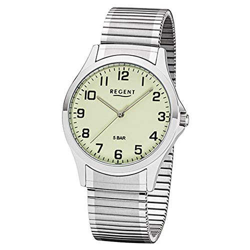 Regent Herren Analog Miyota 2035 Uhr mit Edelstahl Armband 11310064 von REGENT