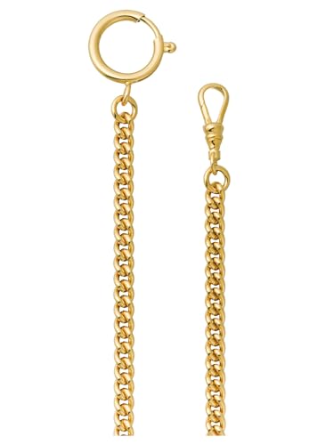 REGENT Herren Taschenuhr Kette 5 mm Breite 31 cm Länge mit Karabiner Rundpanzer Goldfarben P-46 REGENT Herren Taschenuhr Kette 5 mm Breite 31 cm Länge mit Karabiner Rundpanzer Goldfarben P-46 von REGENT