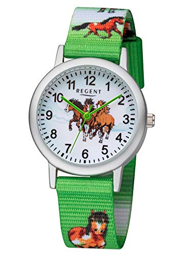 Regent Jungen Analog Shioj. PC21 Uhr mit Nylon Armband 12400289 von REGENT