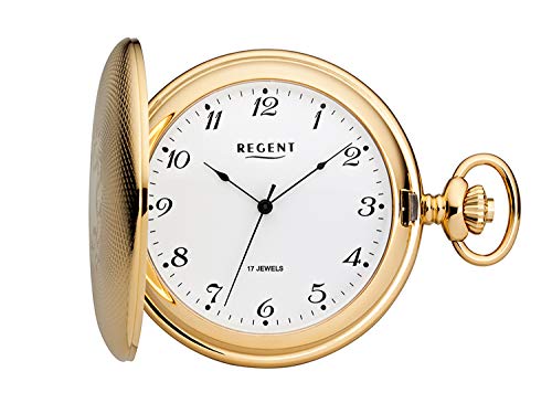 REGENT Taschenuhr analog Handaufzug P-329 von REGENT