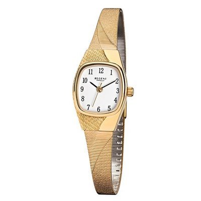 REGENT 12160062 - Damenuhr, Armband aus Edelstahl, zweifarbig von REGENT