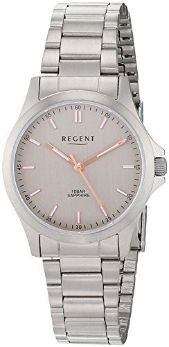 Regent Damen Analog Quarz Uhr mit Titan Armband 12290465 von REGENT