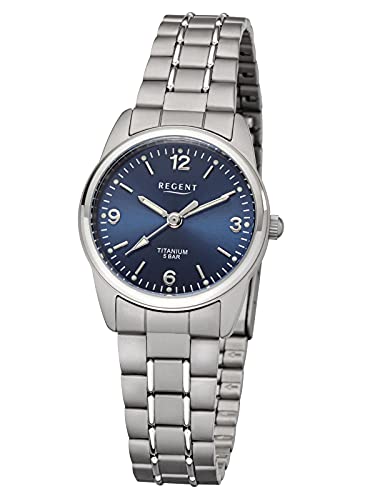 Regent Damen Analog Shioj. PC21 Uhr mit Titan Armband 12290505 von REGENT