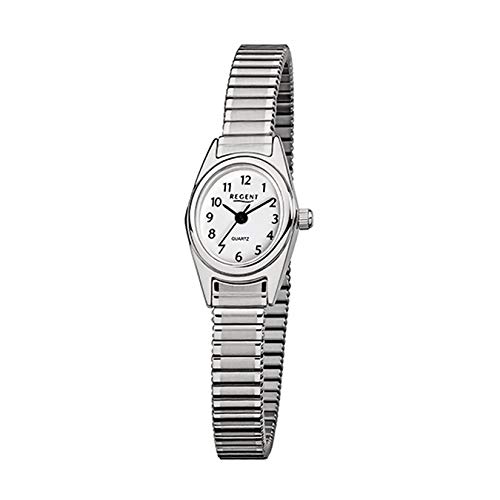 Regent Damen-Armbanduhr Silber Analog F-262 Edelstahl-Armband D4URF262 Analoguhr von REGENT