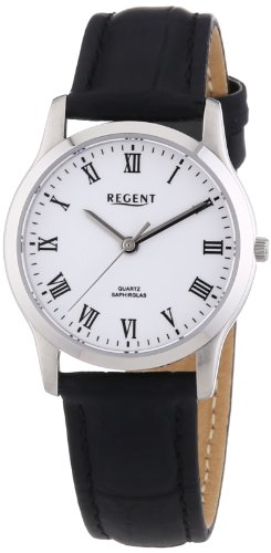 Regent Damen-Armbanduhr XS Analog Quarz Leder 12111104 von REGENT