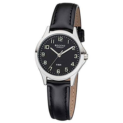 Regent Damen Analog Miyota 2035 Uhr mit Kunstleder Armband 12111300 von REGENT