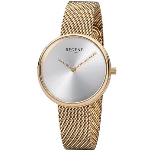 Regent Damenarmbanduhr Edelstahl IPG mit Edelstahlband Milanaise IPG BA-529 von REGENT