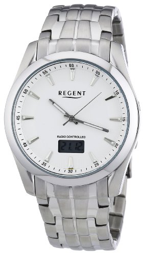 Regent Herren-Armbanduhr XL Analog - Digital Quarz Edelstahl 11030107 von REGENT