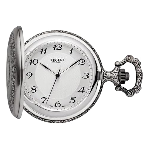 Regent Herren Taschenuhr Savonnette Antik 49 MM Mechanischer Handaufzug Arabische Zahlen P-722 von REGENT