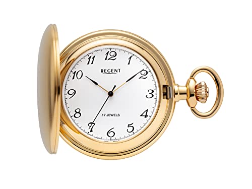 Regent LC-mechanisch vergoldet Taschenuhr von REGENT