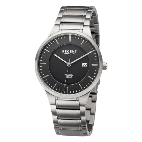 Solar Titan Regent Herren Metallband Ø40mm (anthrazit) von REGENT