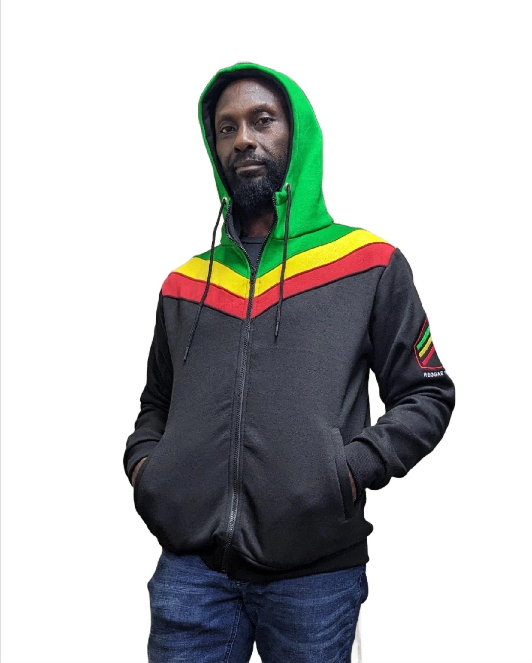 Rasta Hoodie-Jacke Rasta Hoodie-Jacke von REGGAENTHINGS