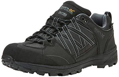 Regatta Herren Samaris Low Ii Trekking- & Wanderhalbschuhe, Schwarz (Black/Granite 9v8), 45 EU von Regatta