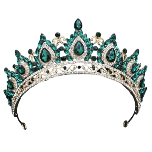 REHJJDFD Damen Krone Strass Kopfschmuck Geburtstag Hochzeit Tiaras Brautschmuck Zubehör von REHJJDFD