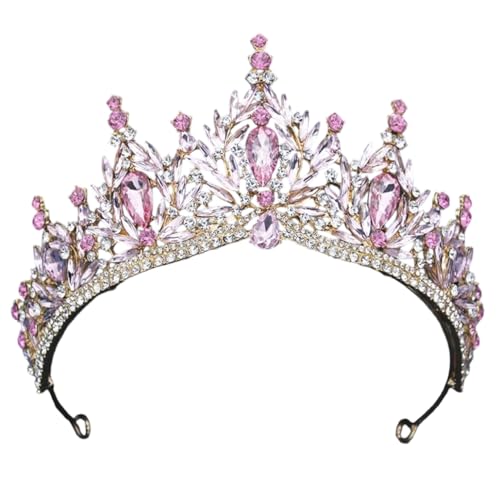 REHJJDFD Damen Strass Tiara Hochzeit Mädchen Geburtstag Party Elegante Krone Haarschmuck Zubehör von REHJJDFD