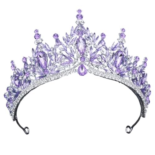 REHJJDFD Damen Strass Tiara Hochzeit Mädchen Geburtstag Party Elegante Krone Haarschmuck Zubehör von REHJJDFD